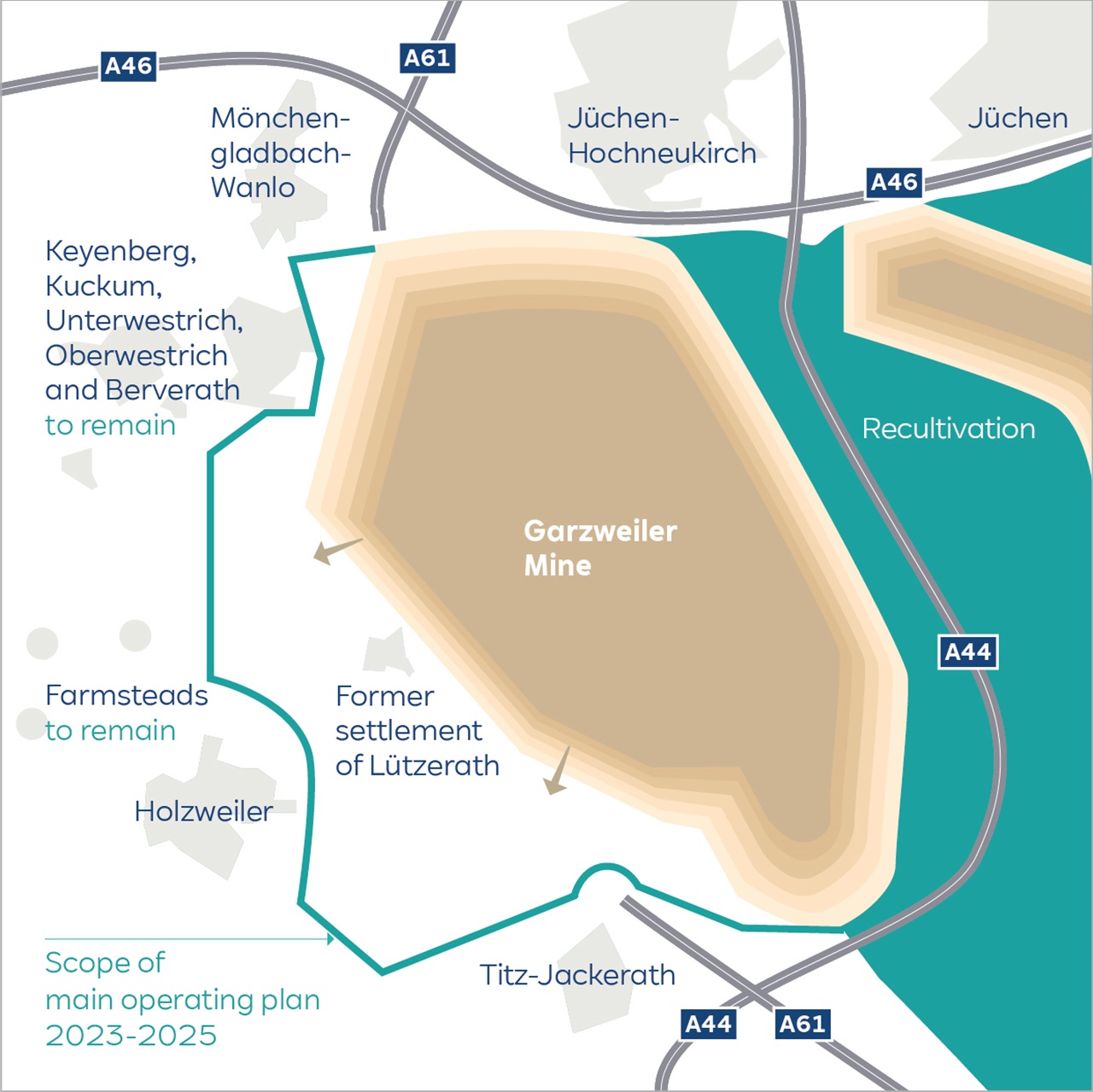 RWE brings coal exit forward to 2030: Five inhabited villages and three farmsteads to remain, former settlement of Lützerath to be demolished